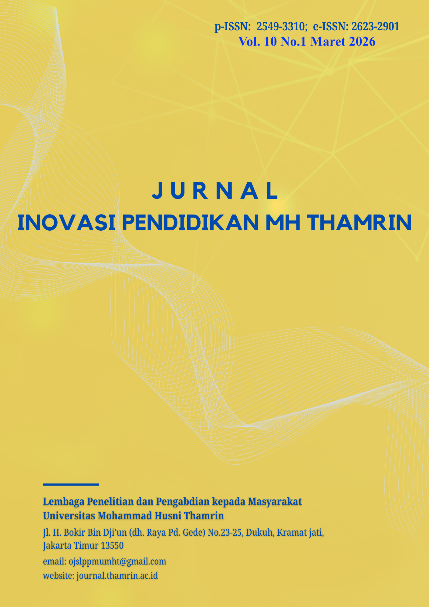 					View Vol. 10 No. 1 (2026): Jurnal Inovasi Pendidikan MH Thamrin
				